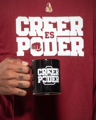 Mug Negro REF Creer es Poder- CDT