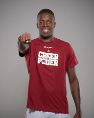 Camiseta casual Creer es poder vinotinto