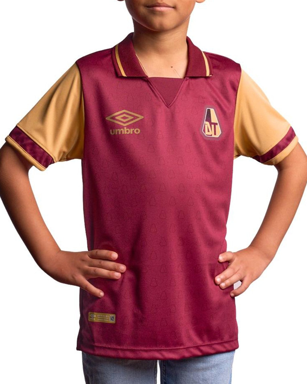 Camiseta Deportes Tolima vinotinto Local Umbro 2025 Niño