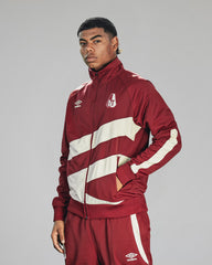 Chamarra de Presentacion Vinotinto Poly track Umbro 2026