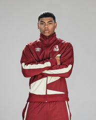 Chamarra de Presentacion Vinotinto Poly track Umbro 2026