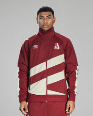 Chamarra de Presentacion Vinotinto Poly track Umbro 2026