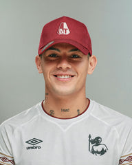 Gorra Tolima oficial malla vinotinta