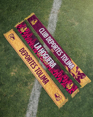 Bufanda Sublimada Deportes Tolima Vinotinto y Oro