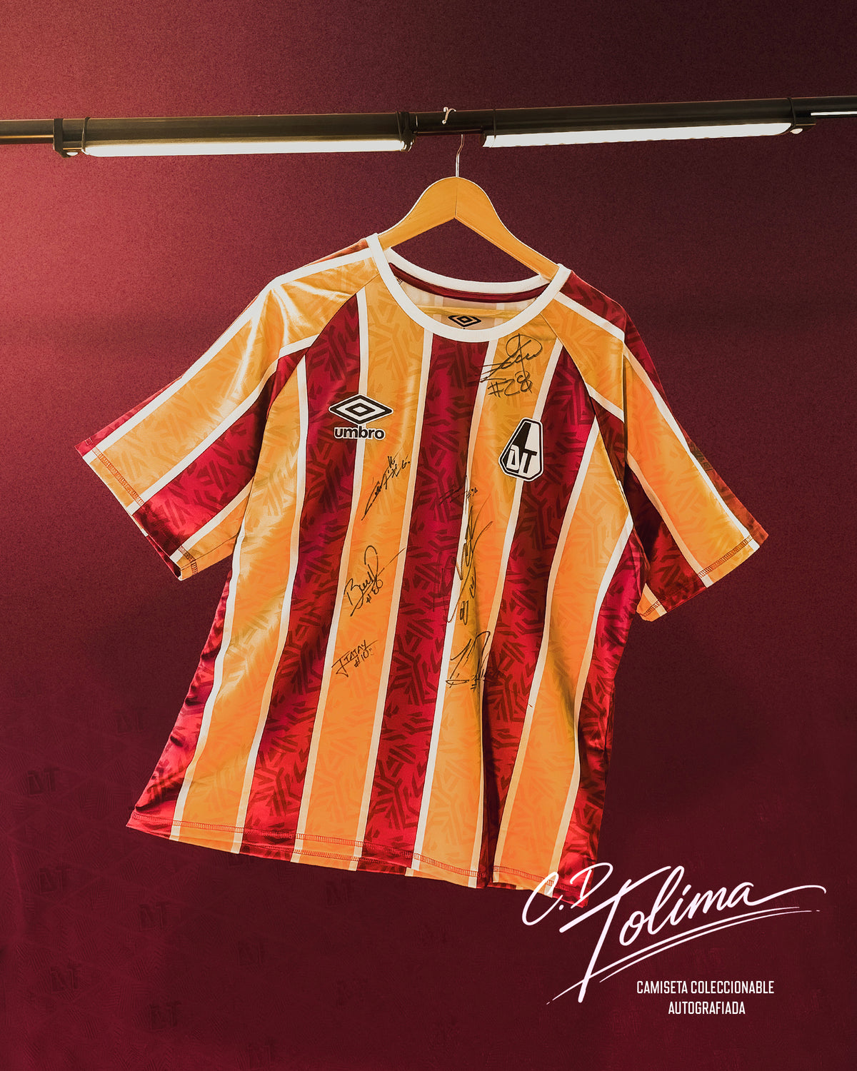 Camiseta Coleccionable Autografiada Deportes Tolima